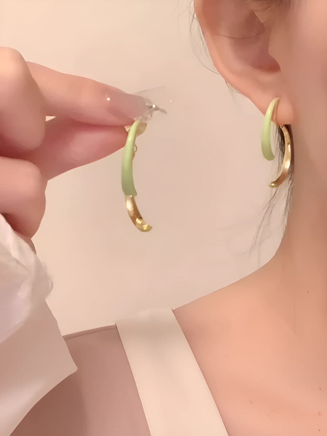 Women's earrings: design element - plants and flowers, OL style, alloy, electroplating, with tassels