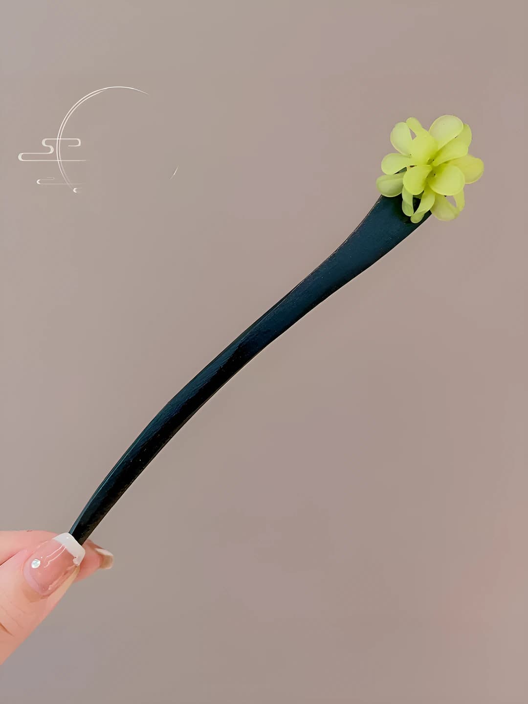 10# Green flower hairpin