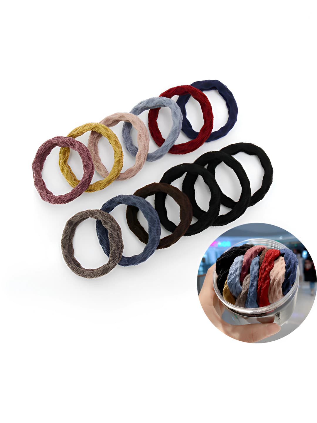Multicolour spiral, 20 pcs