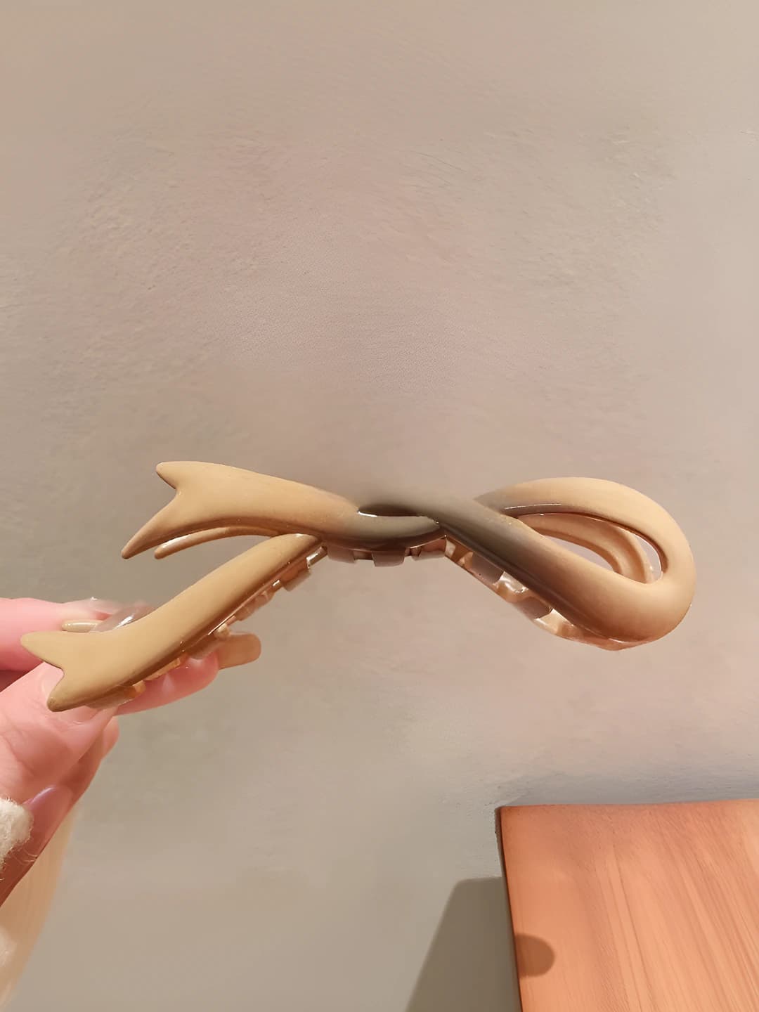 Bow, gradient coffee, 11.5 cm