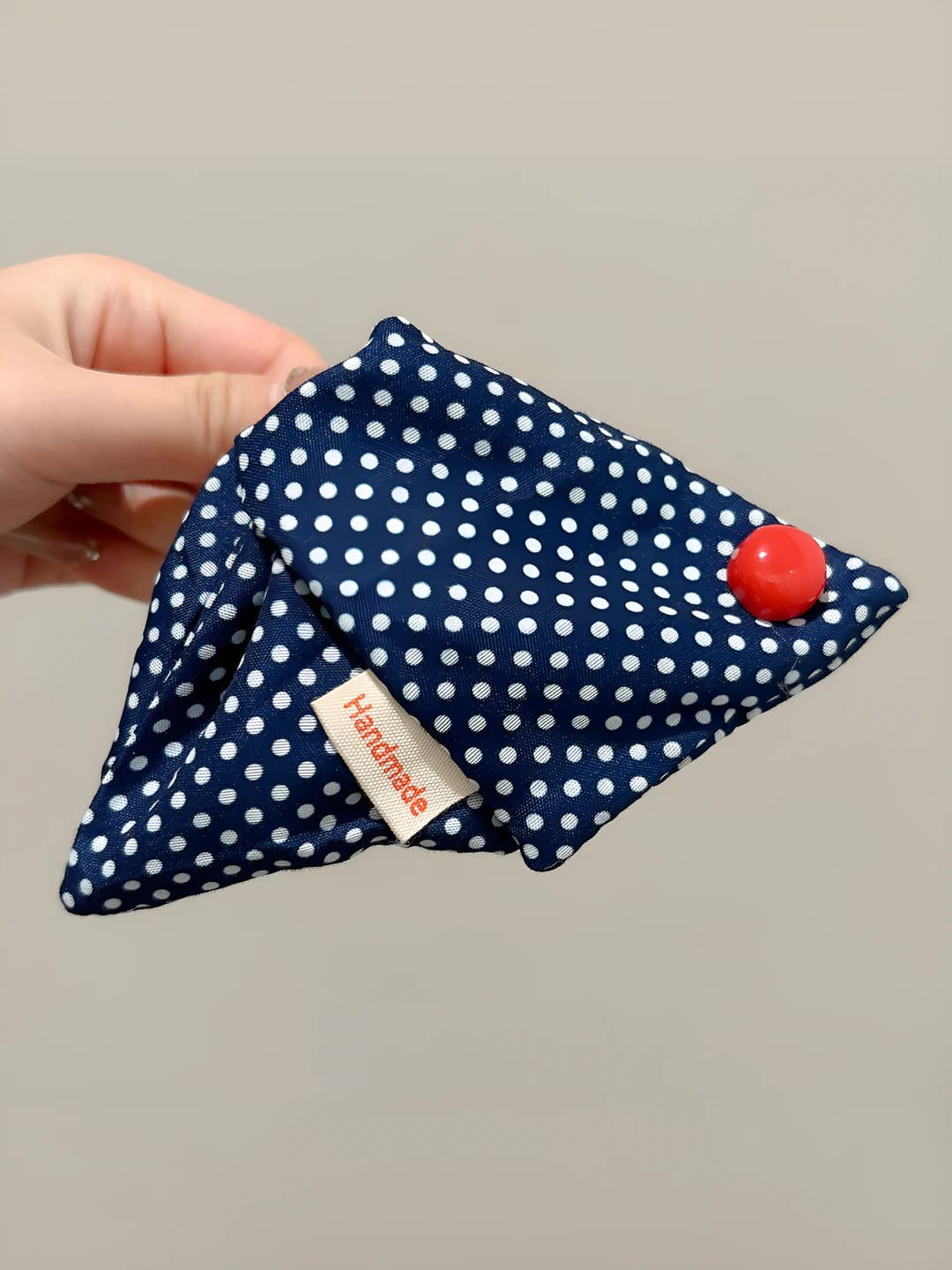 Navy, dots, 14 cm