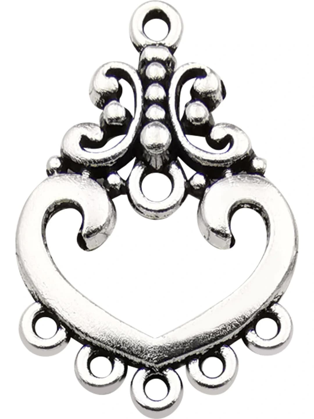 1 шт. серьги в форме сердца 18x26mm-1.4g