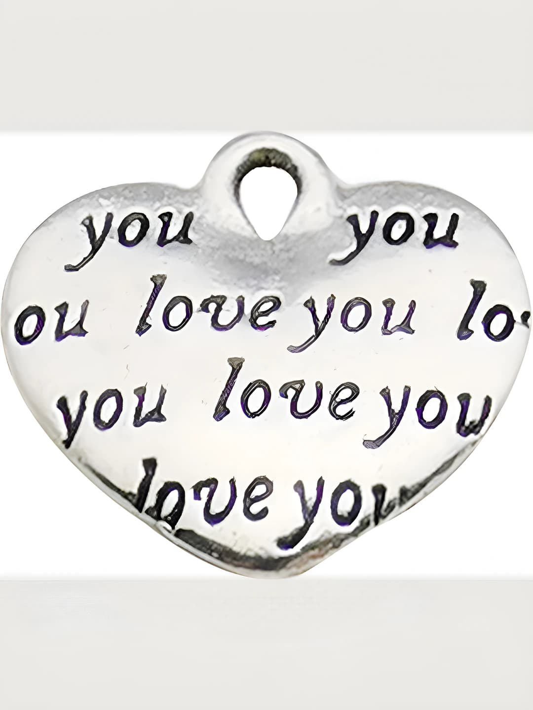 Yurak loveyou harflari 12x14mm-0.8g