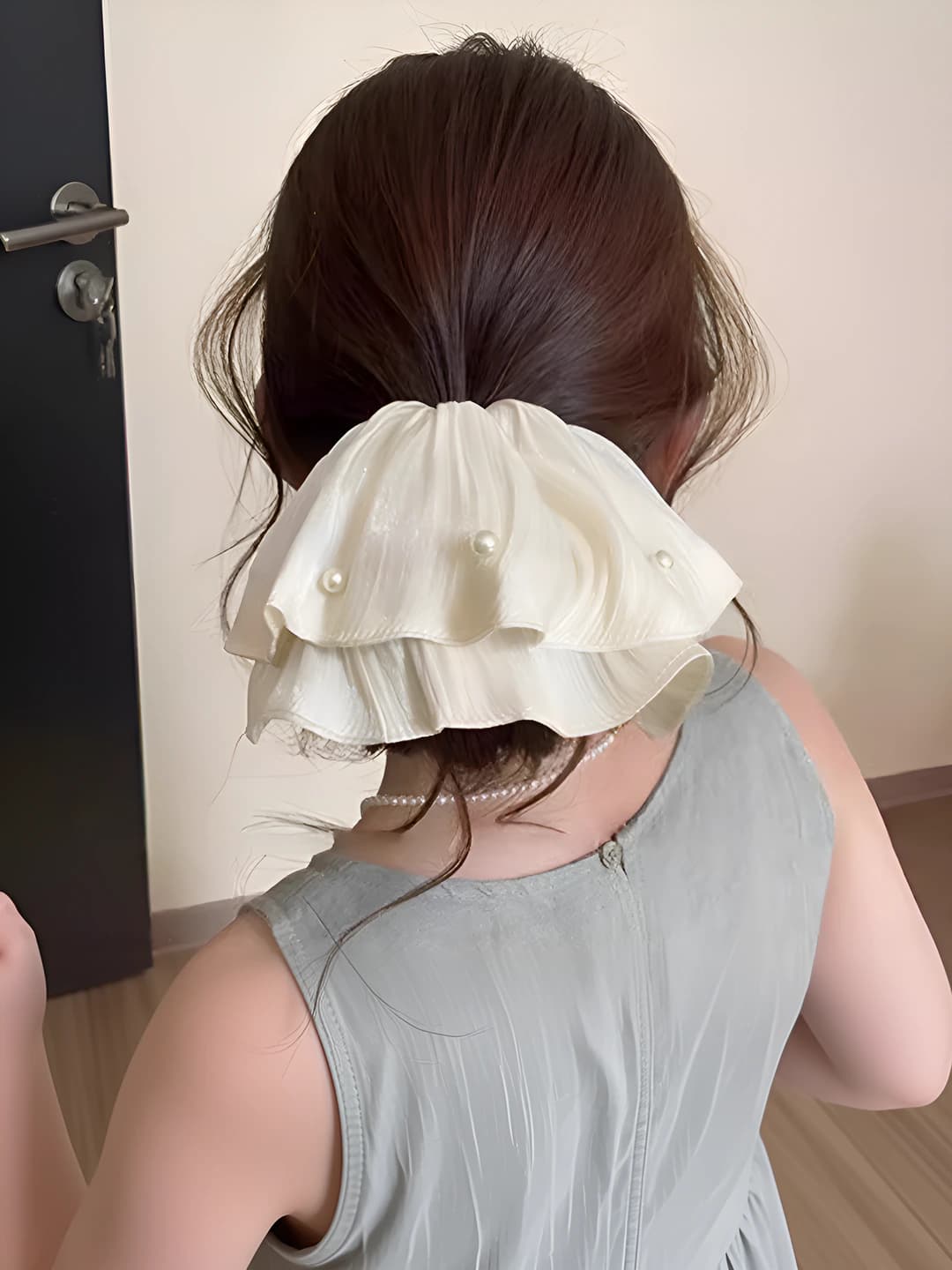 1# Белый жемчуг складки 20 см