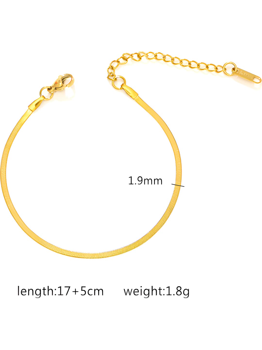 Gold B-016 chain 2MM