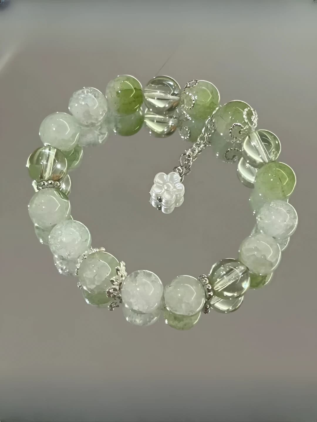 Green floral bracelet