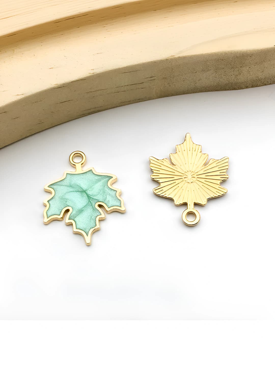 Green maple with epoxy resin