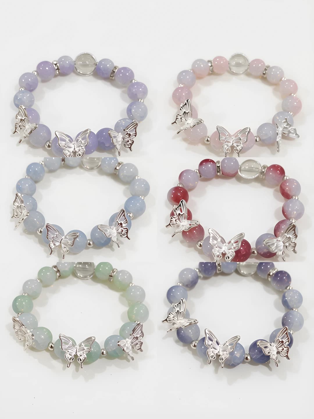 Summer Korean style crystal butterfly bracelet
