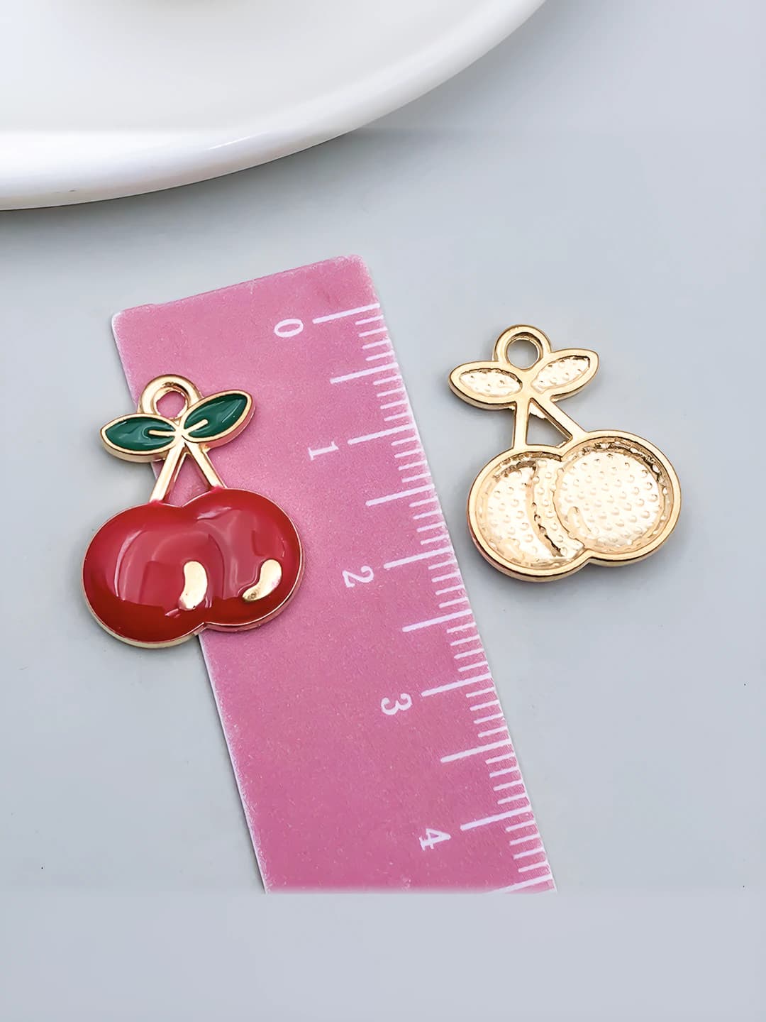 1 шт KC золото красное яблоко, 20x16x3mm, 1.2g