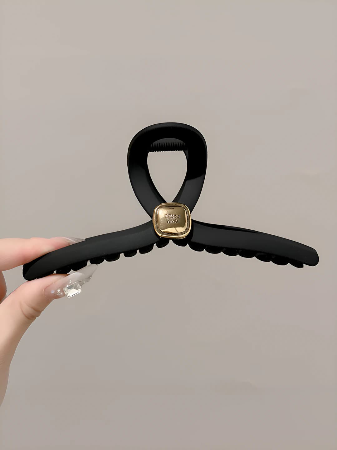 Matte black, square, 13 cm
