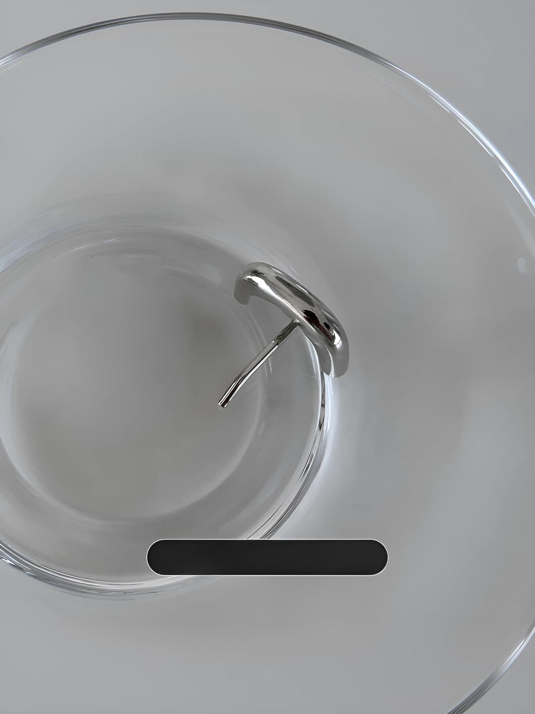3# silver moon shape single layer