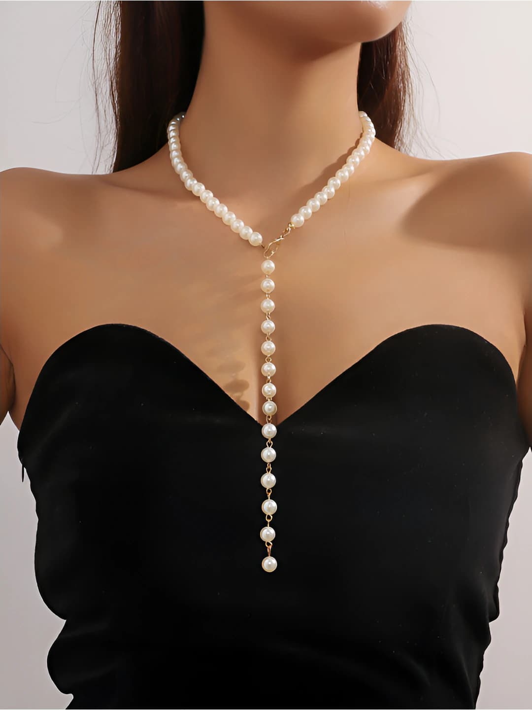 Y-shape pearl gold