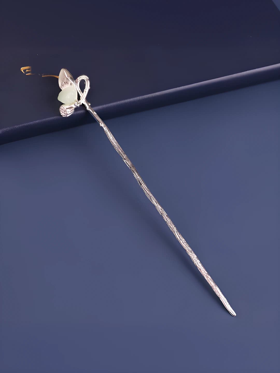 Women's metal hairpin, floral shape, ethnic style Hanfu accessory