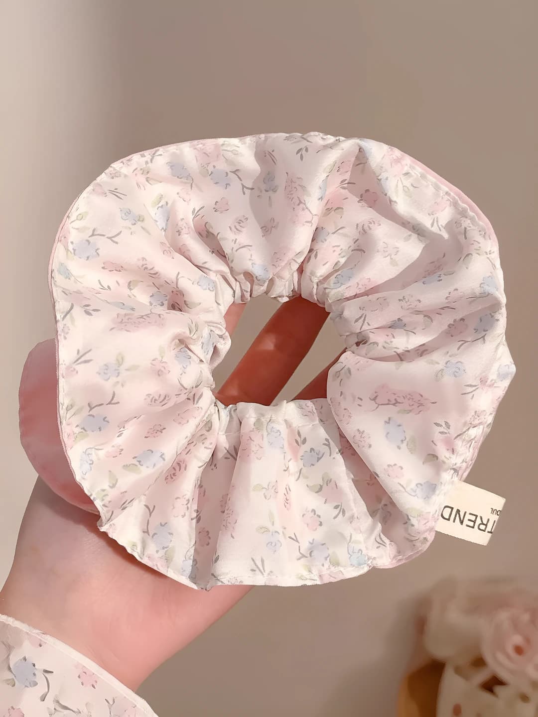 1# Pink floral double layer ~15 cm