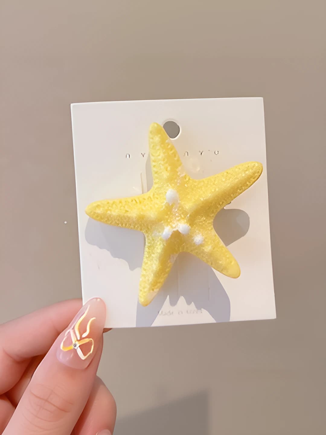 3# Starfish, yellow, 5.5 cm