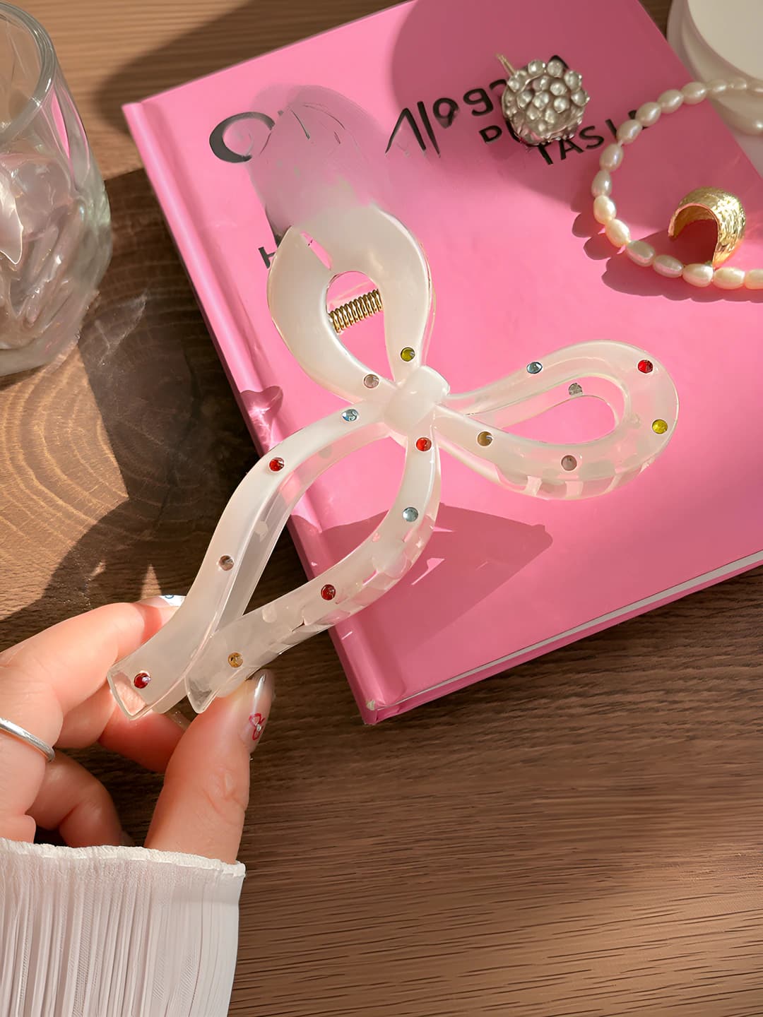Ribbon hair clip