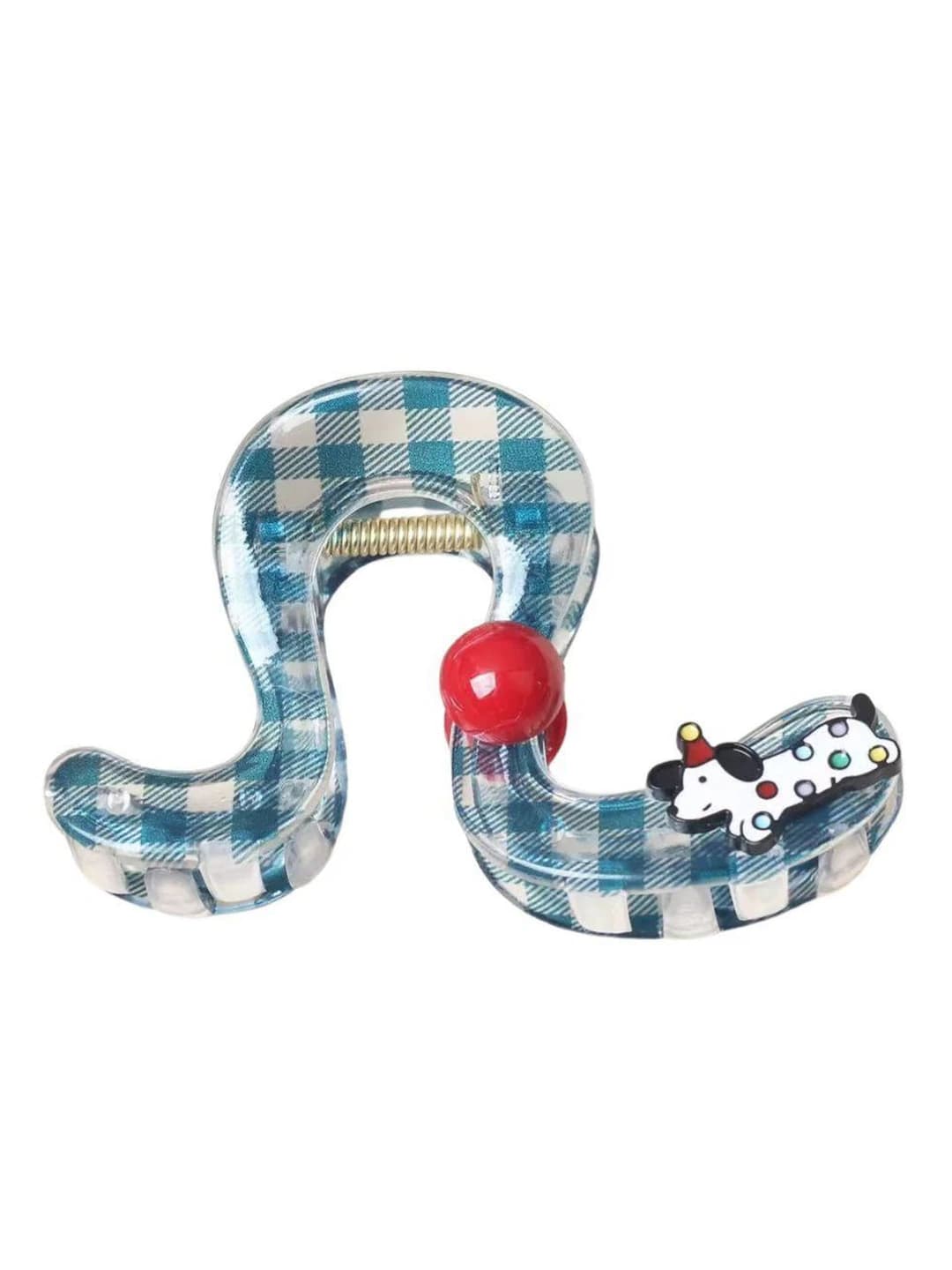 4# Blue π-shaped clip