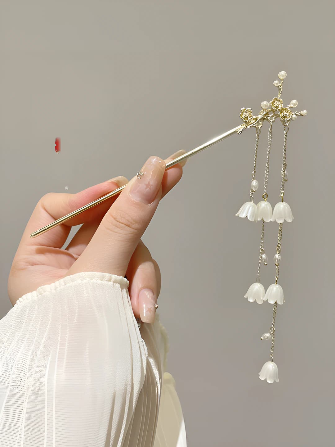 72# Peach blossom pearl pendant - Gold