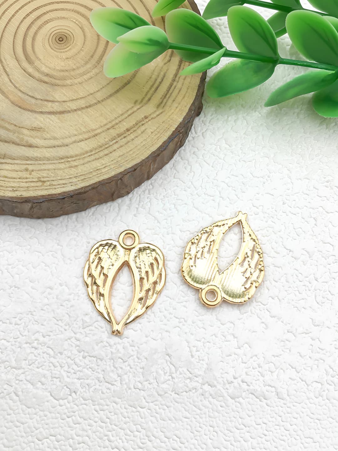 1 pc Heart wings 17x21mm-1g-18323