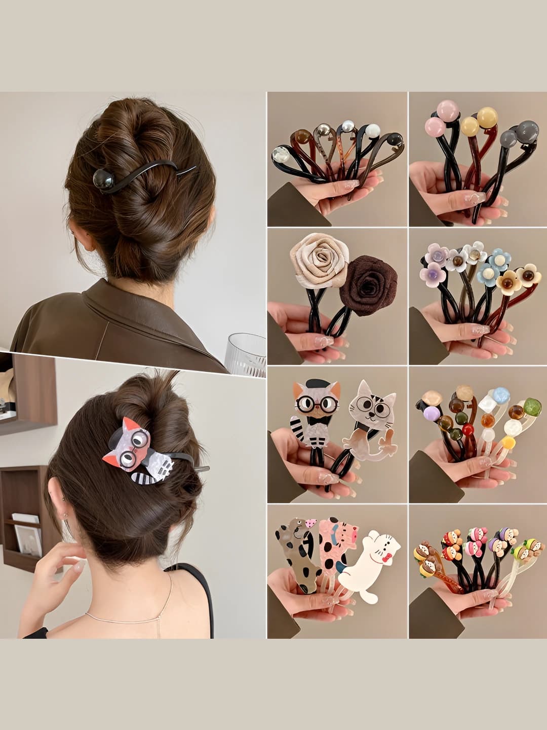 Women's hair clips and combs: 2026 Korean style hair clips, twist design element, elegant hair accessories