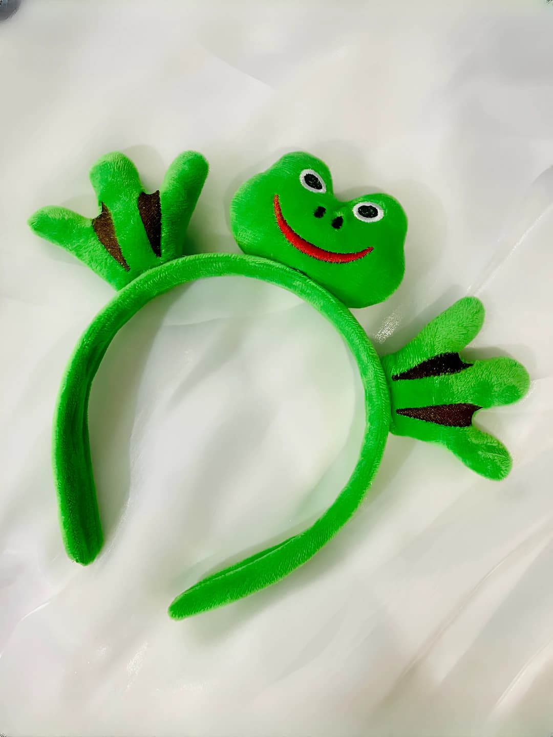 4# Waving frog headband