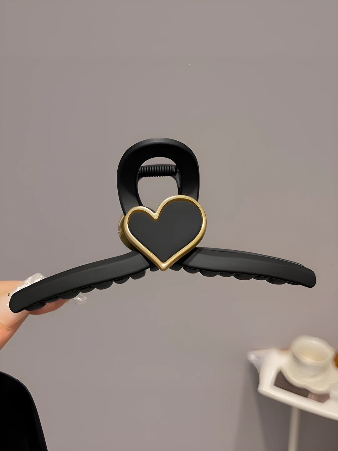 5# Qora katta yurak qisqich, 13 cm