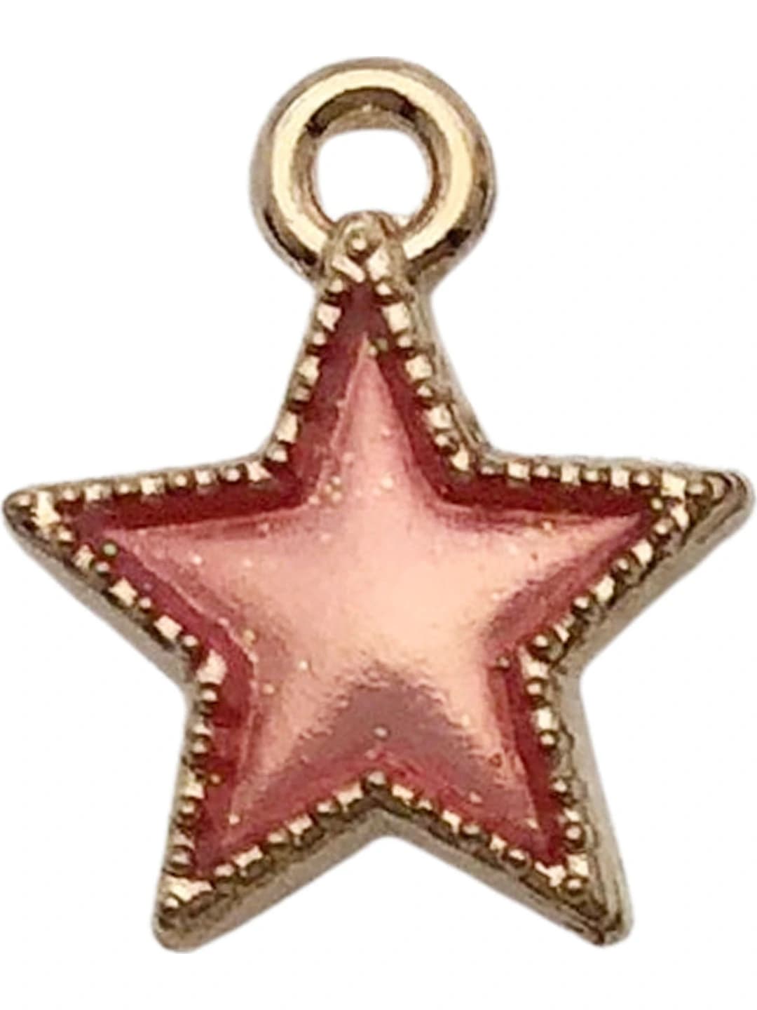1 шт Розовый эпоксидный пятиконечный 13x15mm-0.5g