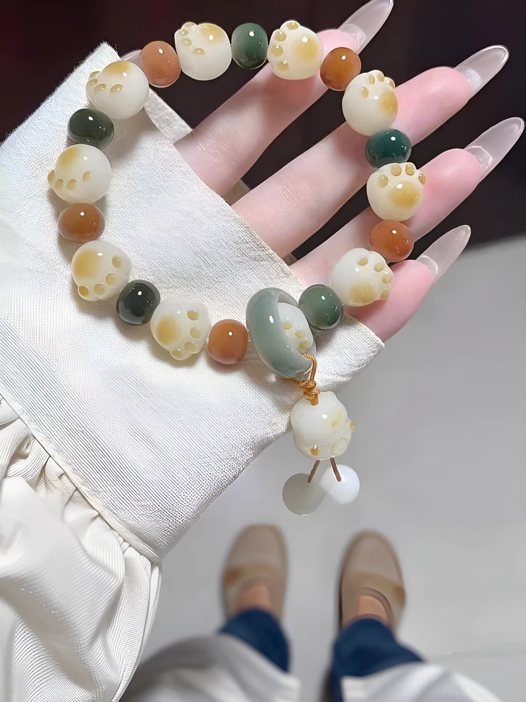 Серебряный, двойной крест, цепочка