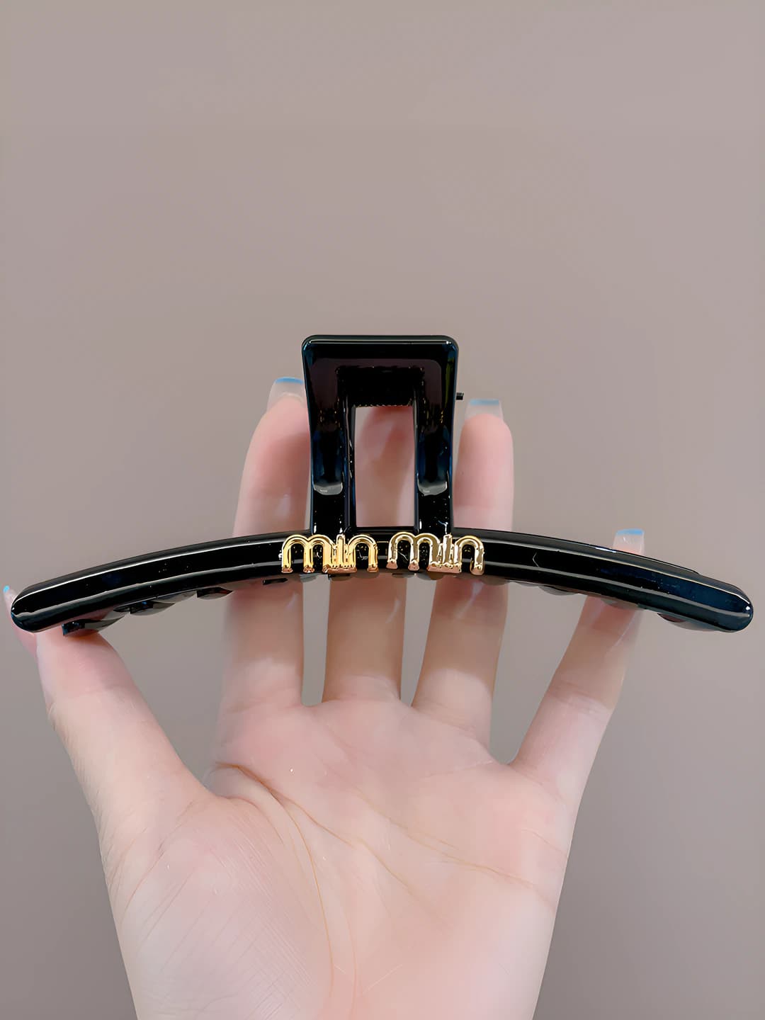 10# Glossy straight clip - 13 cm