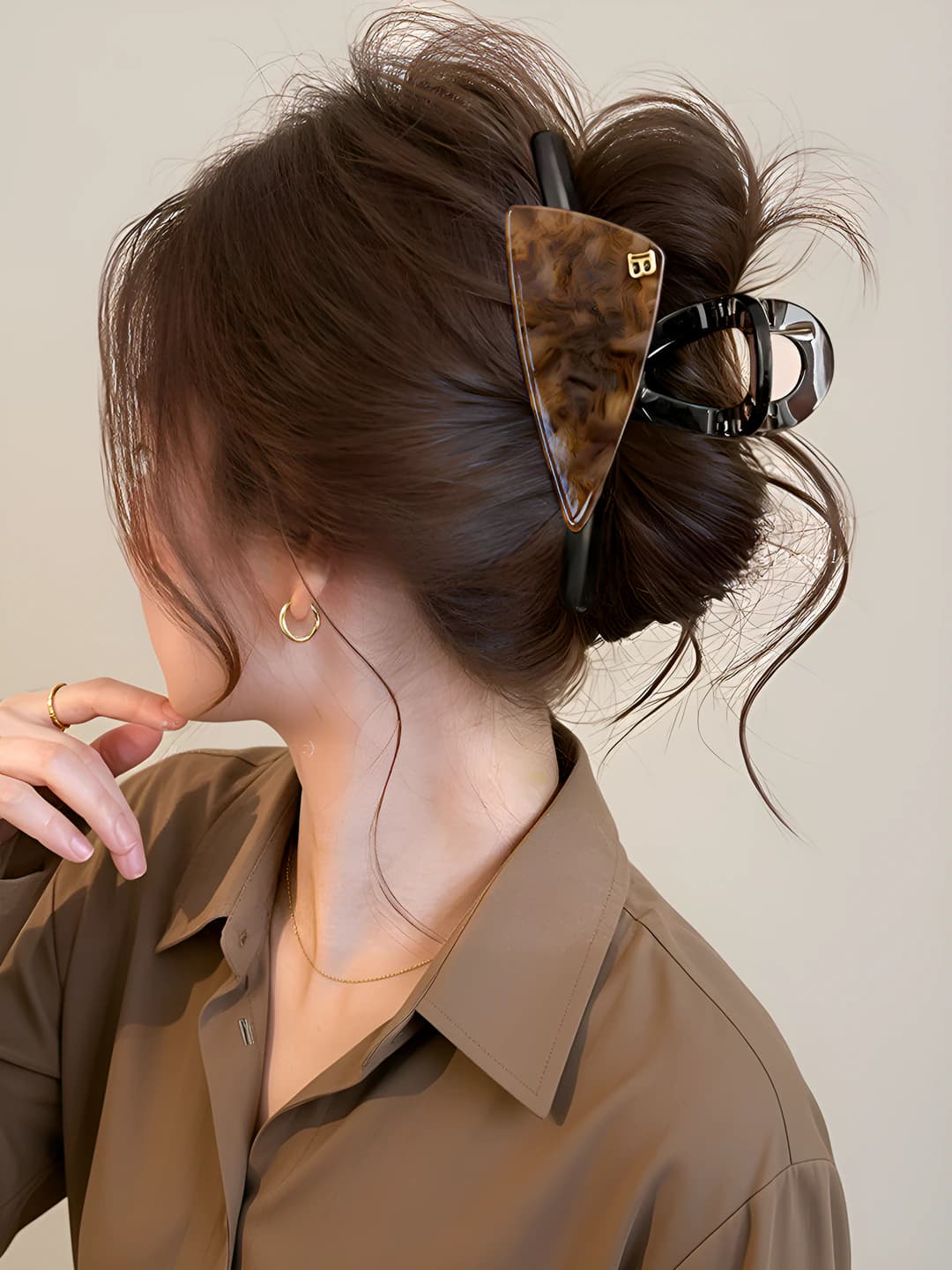 2# amber, bottom clip, 8 cm