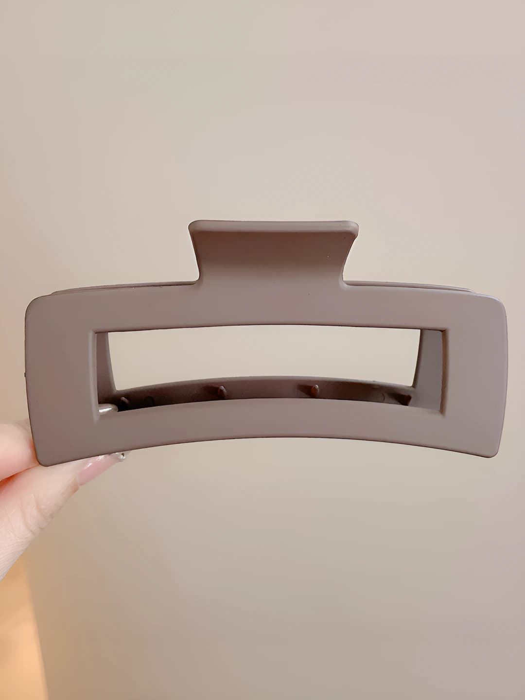 16# Light coffee square clip 13 cm