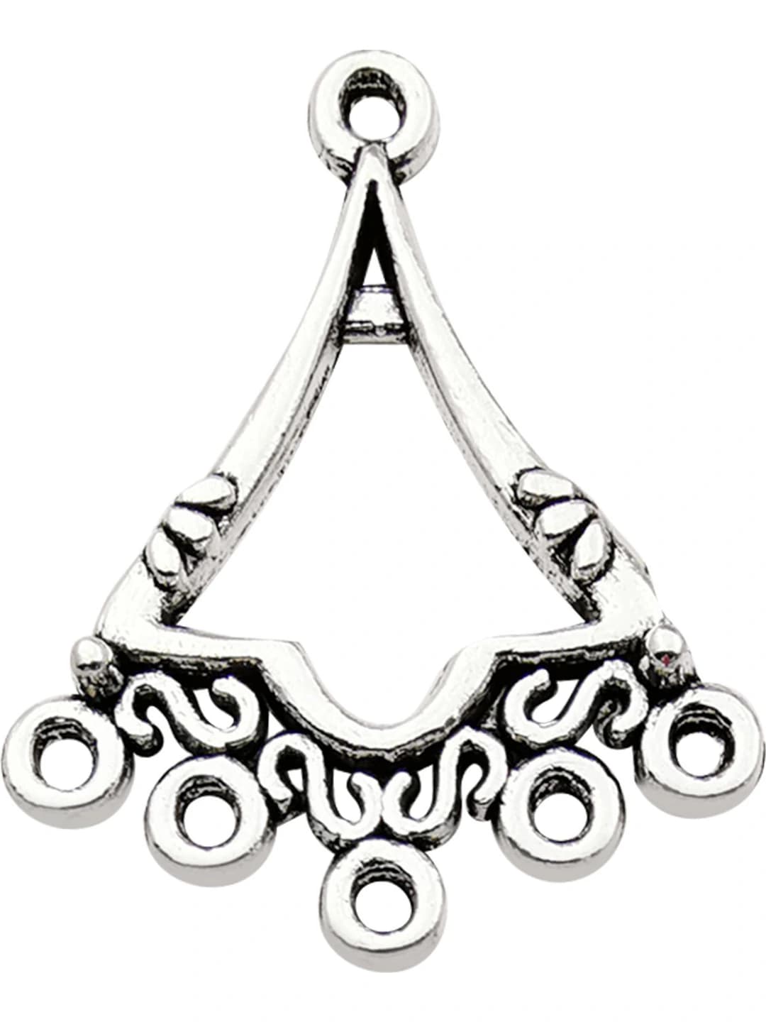 1 шт. серьги в форме треугольника 24x28mm-1.4g