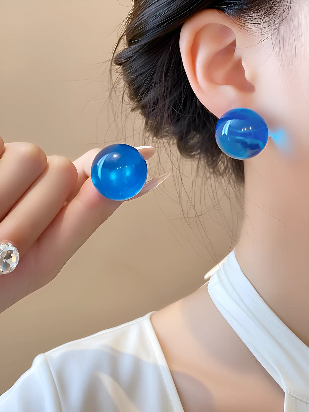 17# Silver pin - Blue