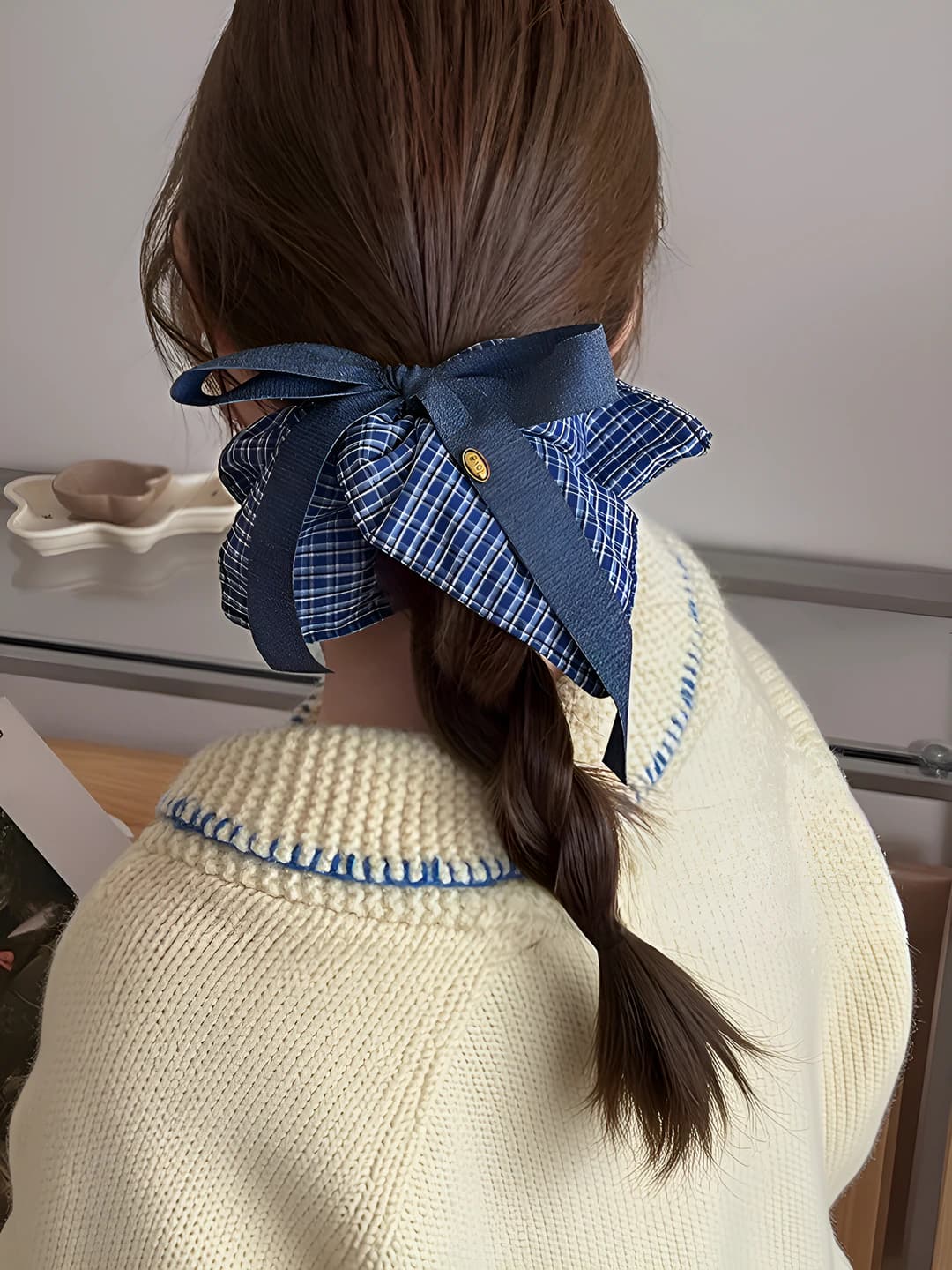 1# Blue plaid