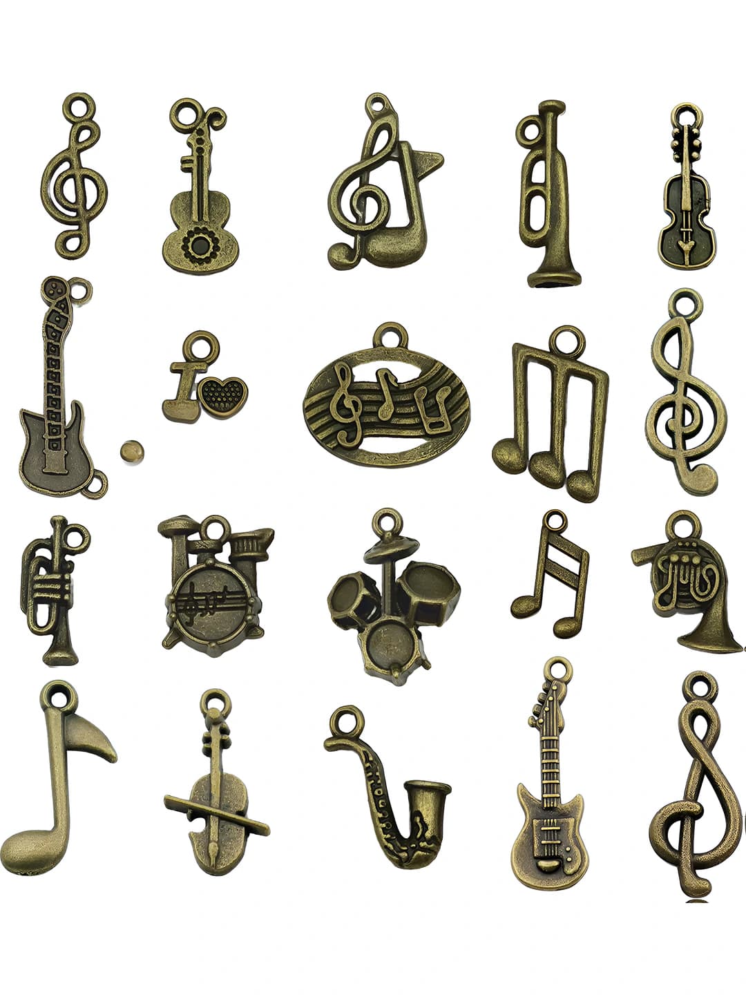20 ta aralash qadimiy moviy-yashil musiqa seriyasi - 20 variant - 22.7g-SN895