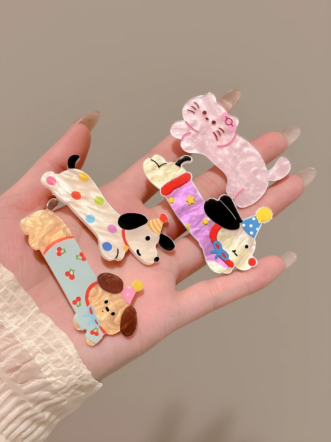 Cat and dog, 4 pcs