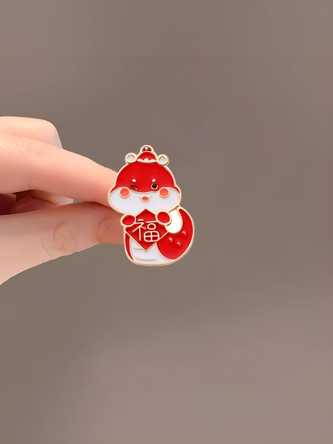 Gold "Blessing" brooch