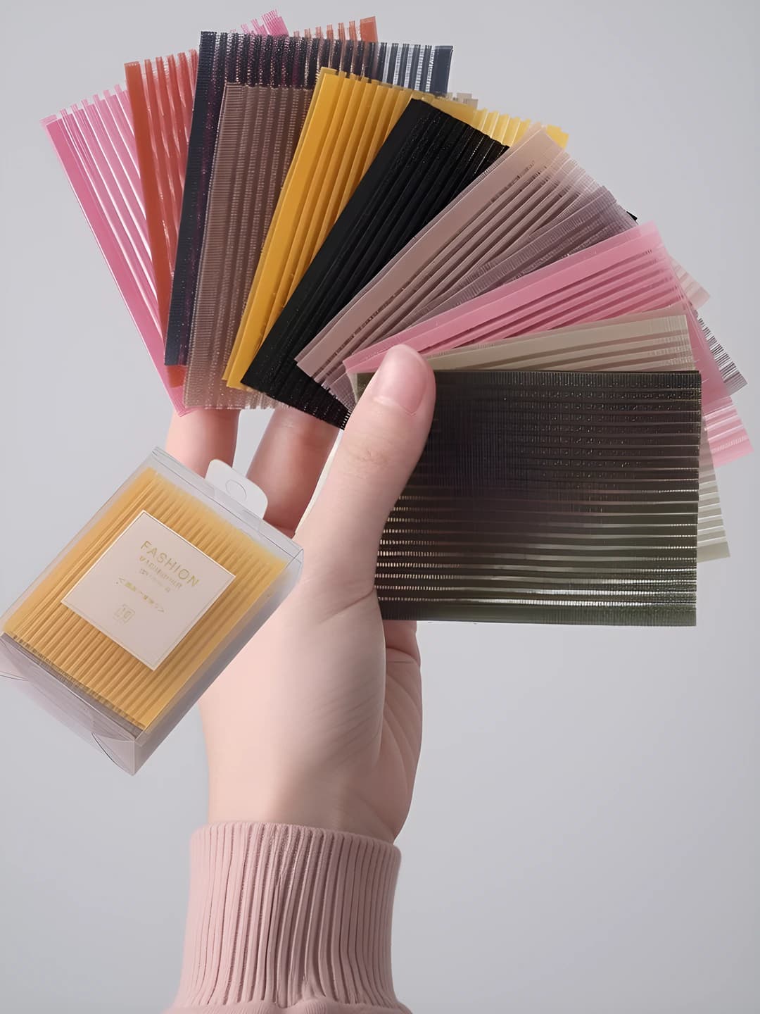 Women's black magic hair stickers for covering bangs