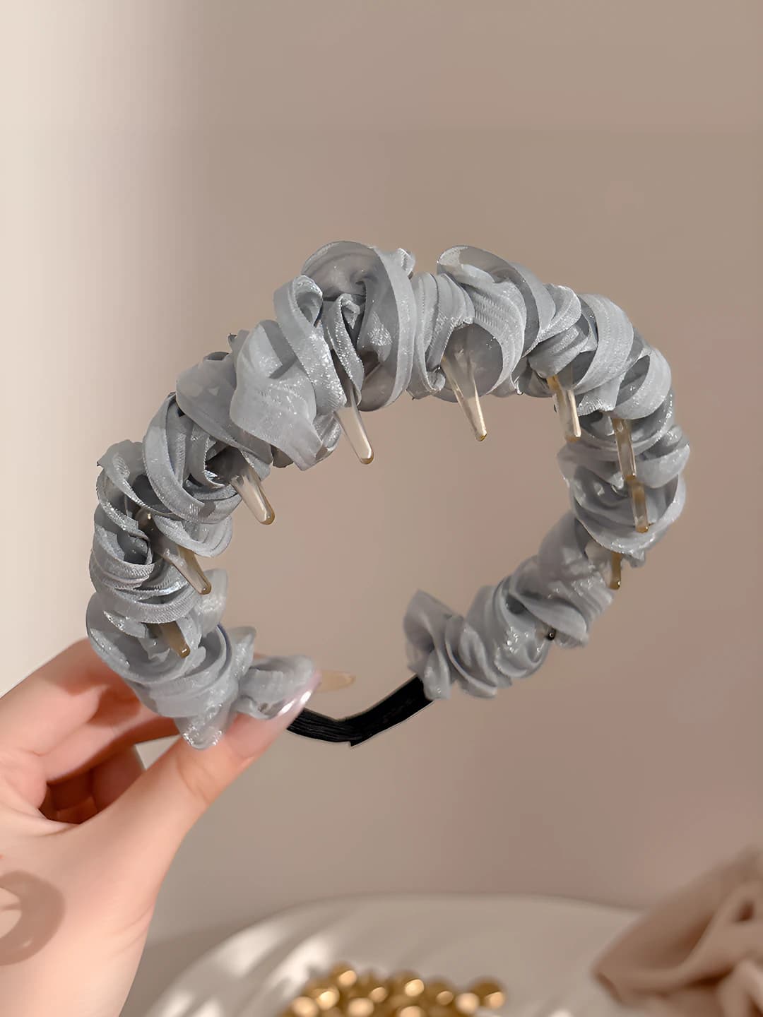 Grey headband