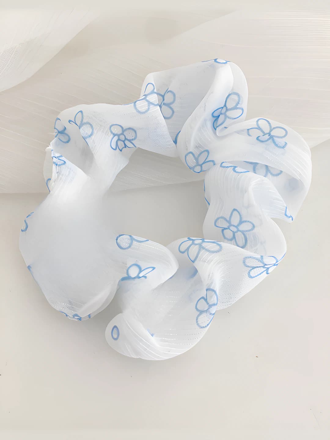 Light blue, flowers