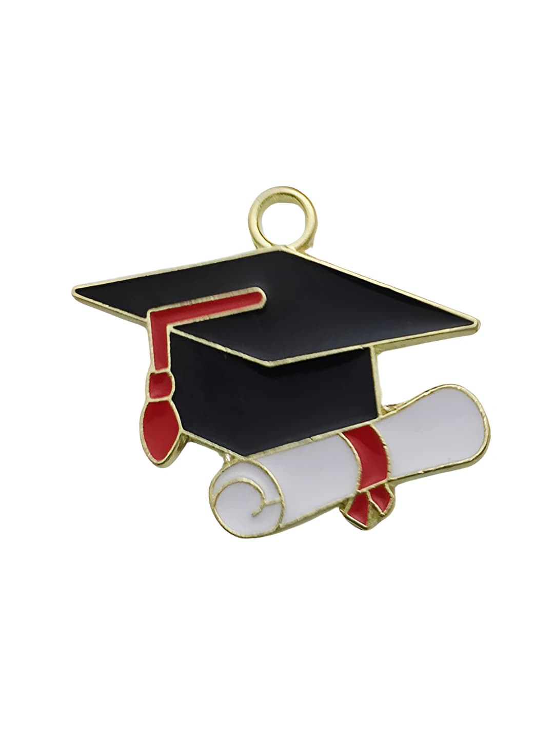 1 pc graduation season bachelor and doctor caps 28x23mm-1.9g