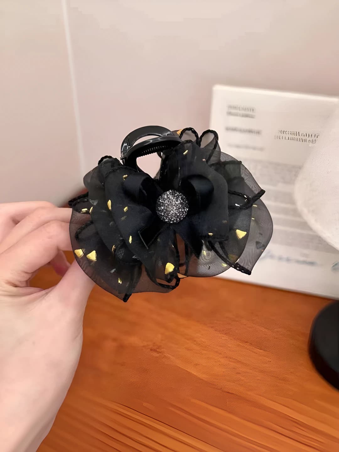 8cm tulkusimon klipsi [Qora]