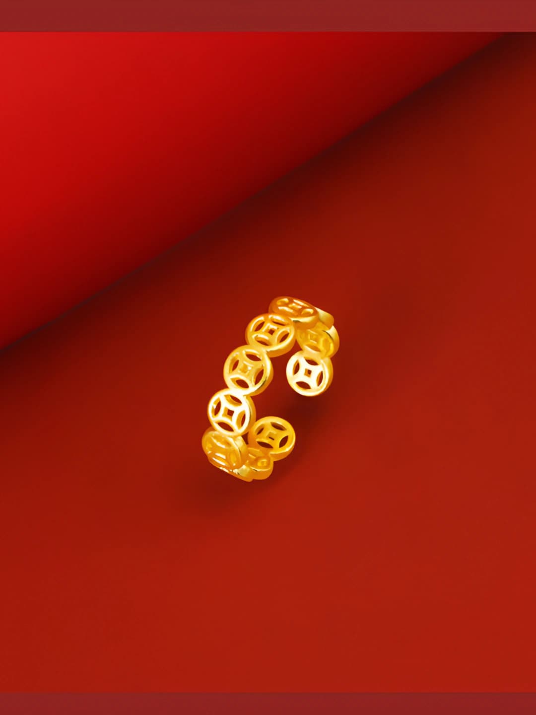 JZ021 Gold - Coin ring