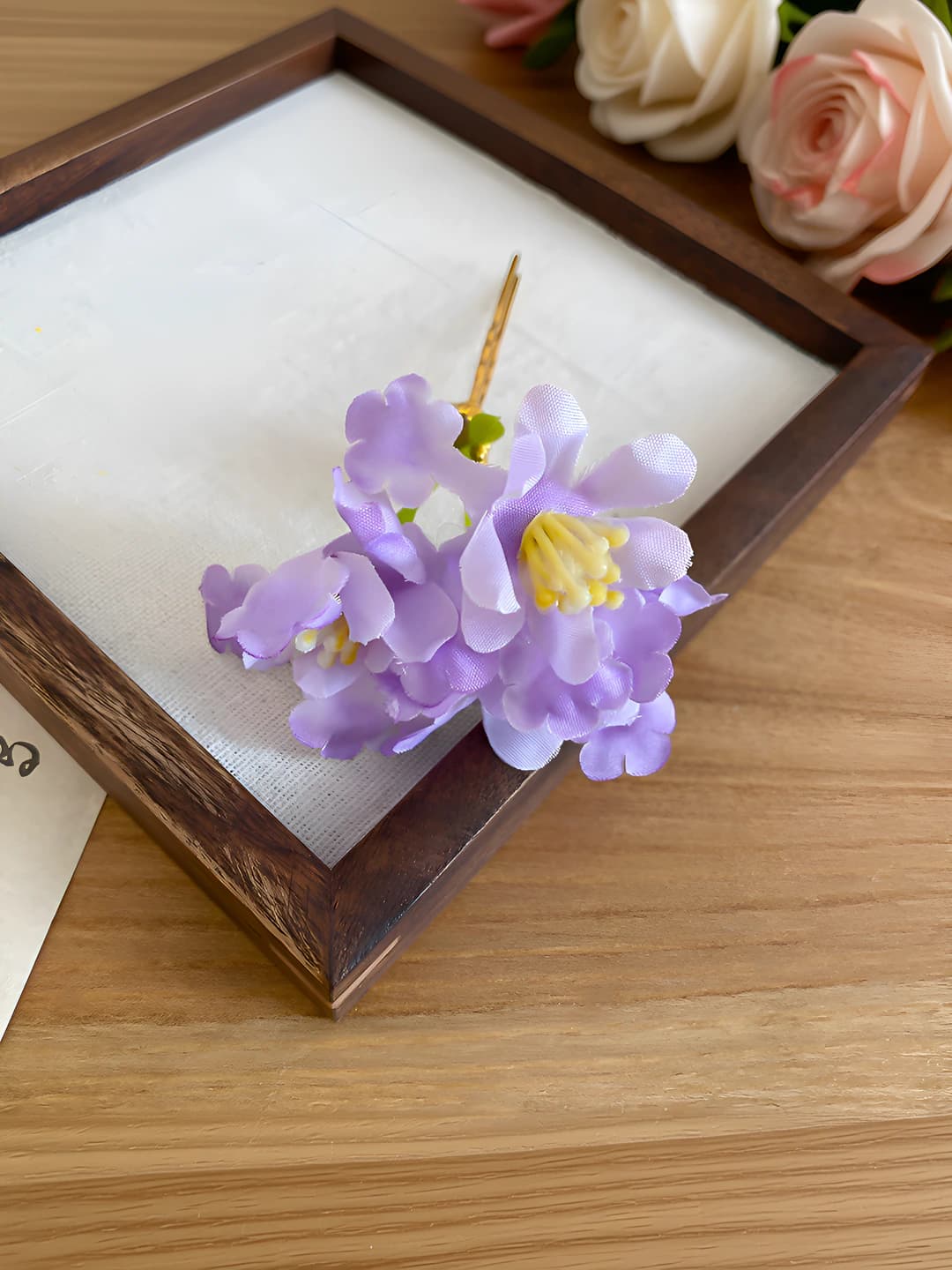 37# Hairpin - Gold-Purple (1 pc)