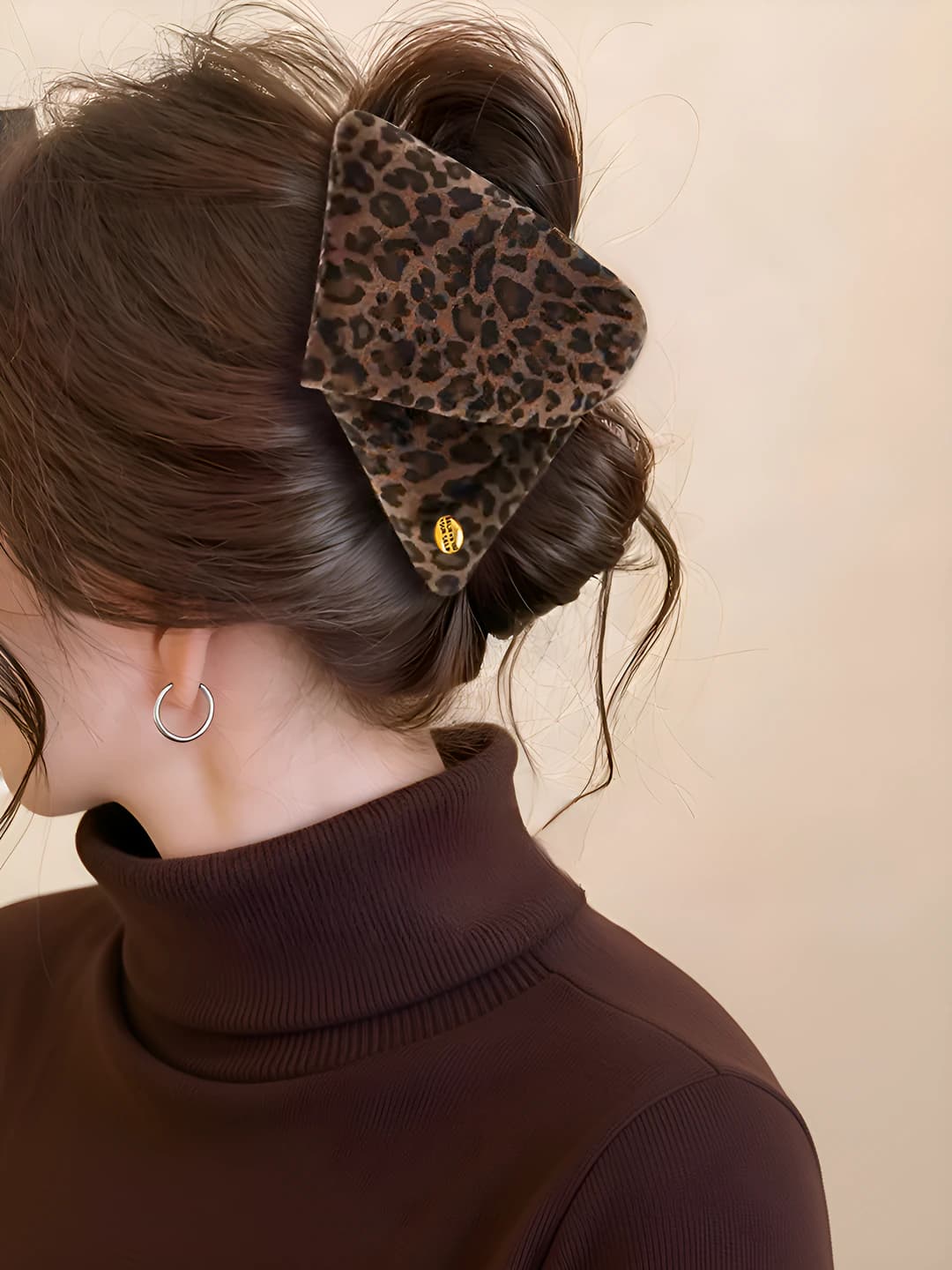 1# Small leopard clip - 13 cm