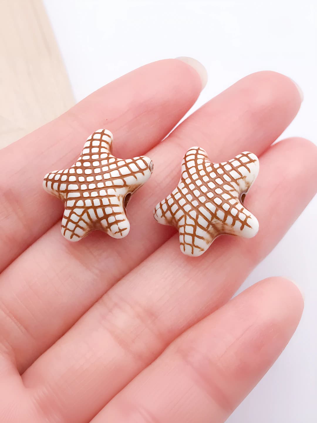 1 шт коричневый акрил звезда 19x18mm-1.4g