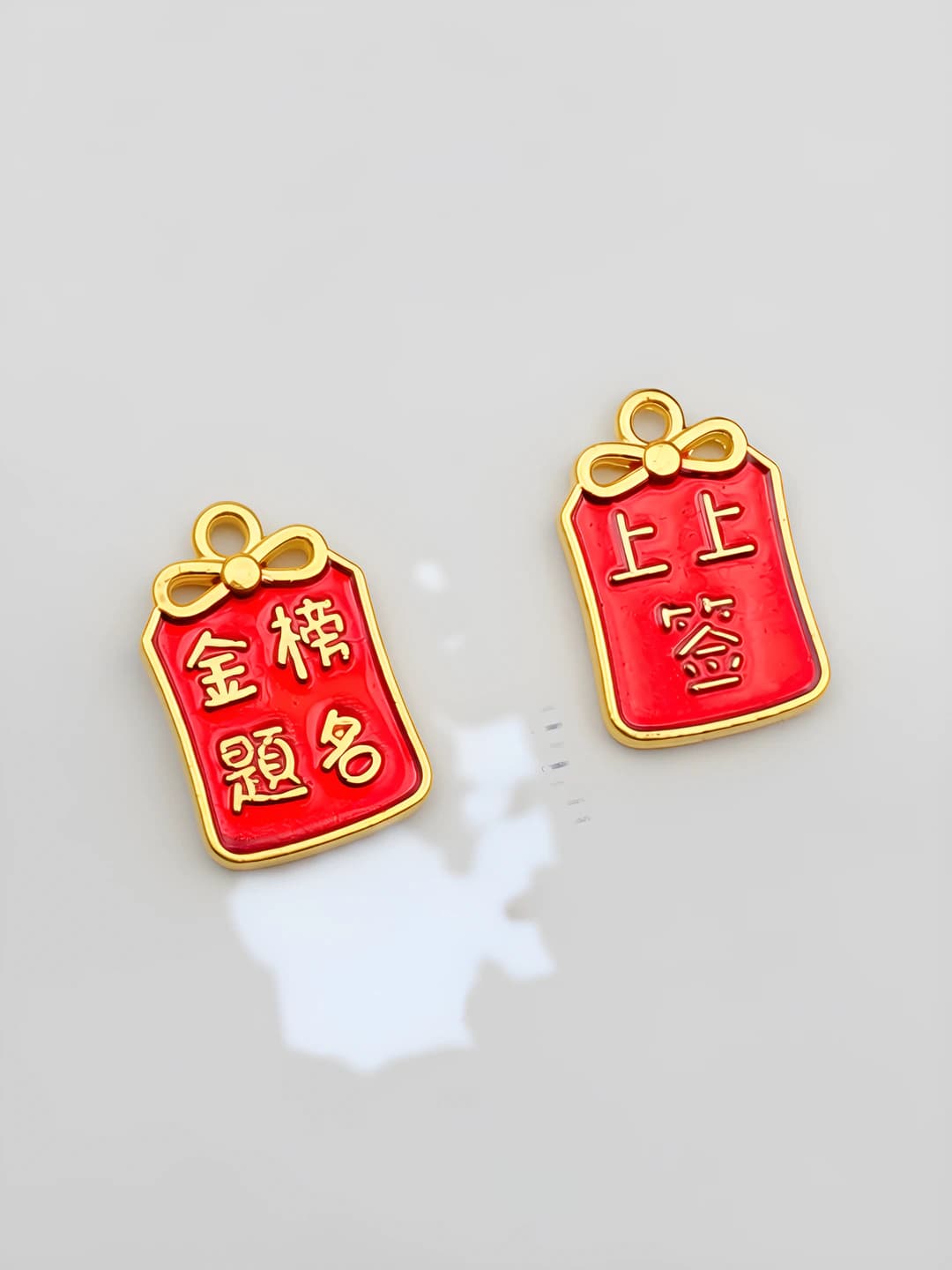 1 dona qizil ikki tomonlama chigirtka 12x18mm-1.5g