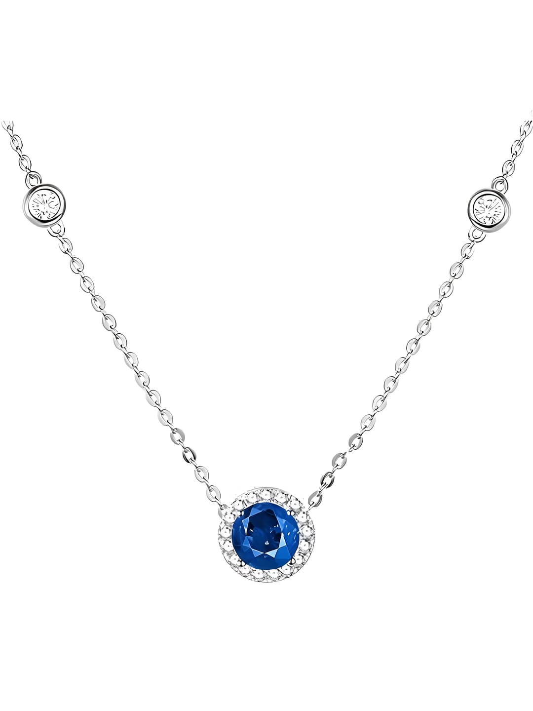 White gold (Dark blue diamond)
