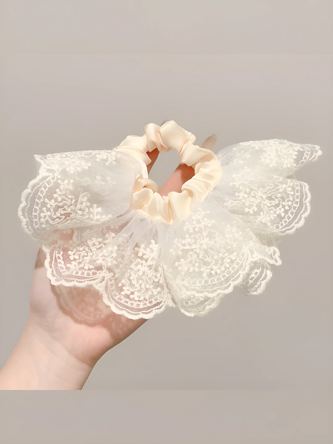 1# бежевый хвостик ~6cm внешний ~20cm