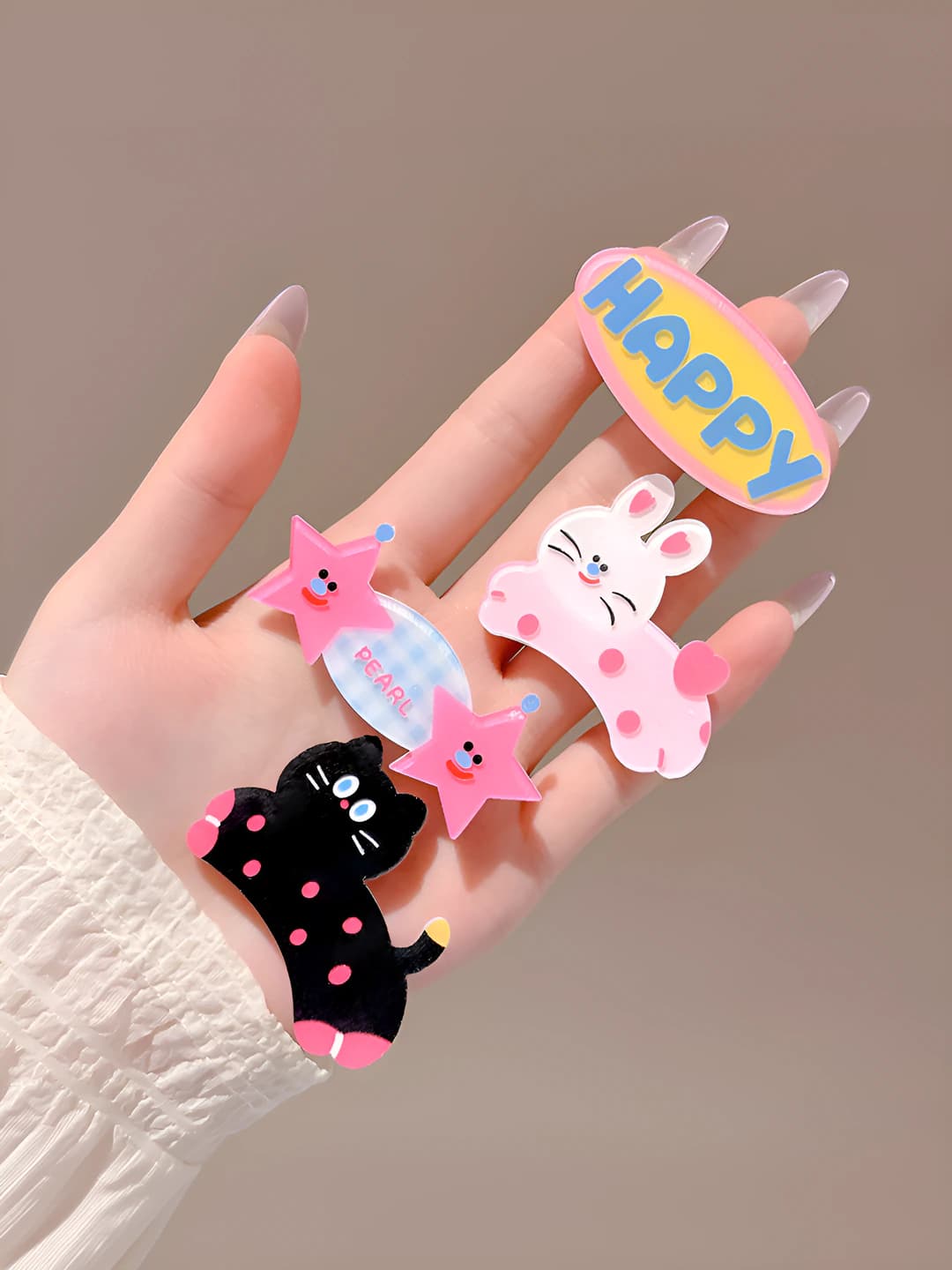 Cat, rabbit, 4 pcs